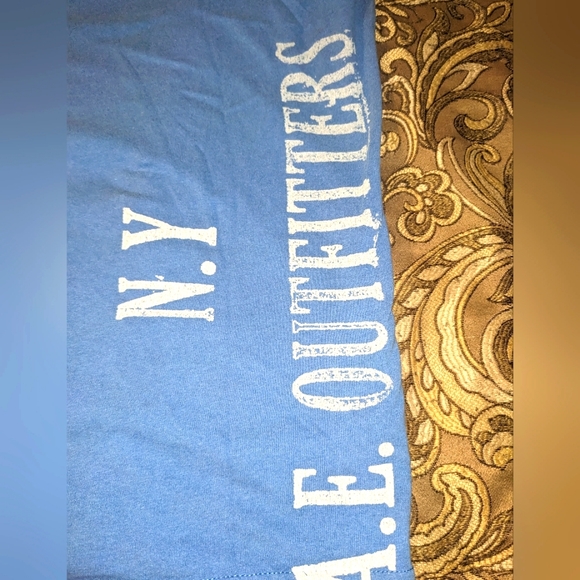 American Eagle Outfitters Big Eagle T-shirt Blue - Picture 3 of 4